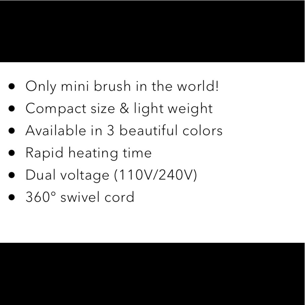 ☀️ Soleil Hair Tools Mini Heat Brush in Apricot - Picture 5 of 7
